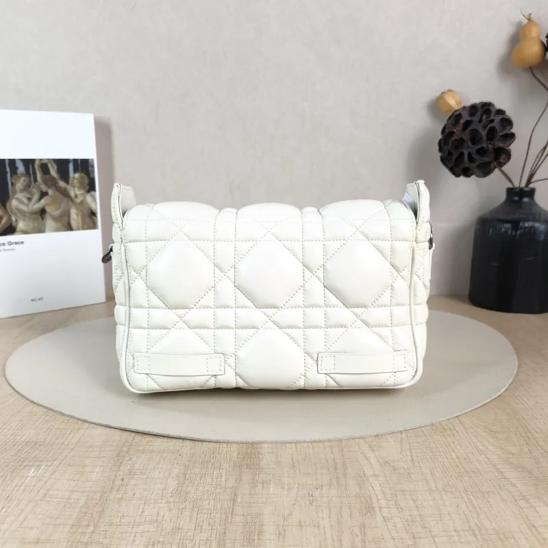 DIOR Crossbody Bag camp Messenger Bag White Calfskin Small 23 × 8 × 15 cm — cover view 5 of 6