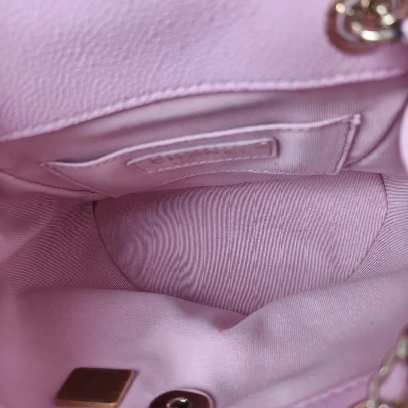 Chanel Backpack Duma Pink Calfskin Small16.5 × 10 × 17.5 cm — detail view 3 of 14
