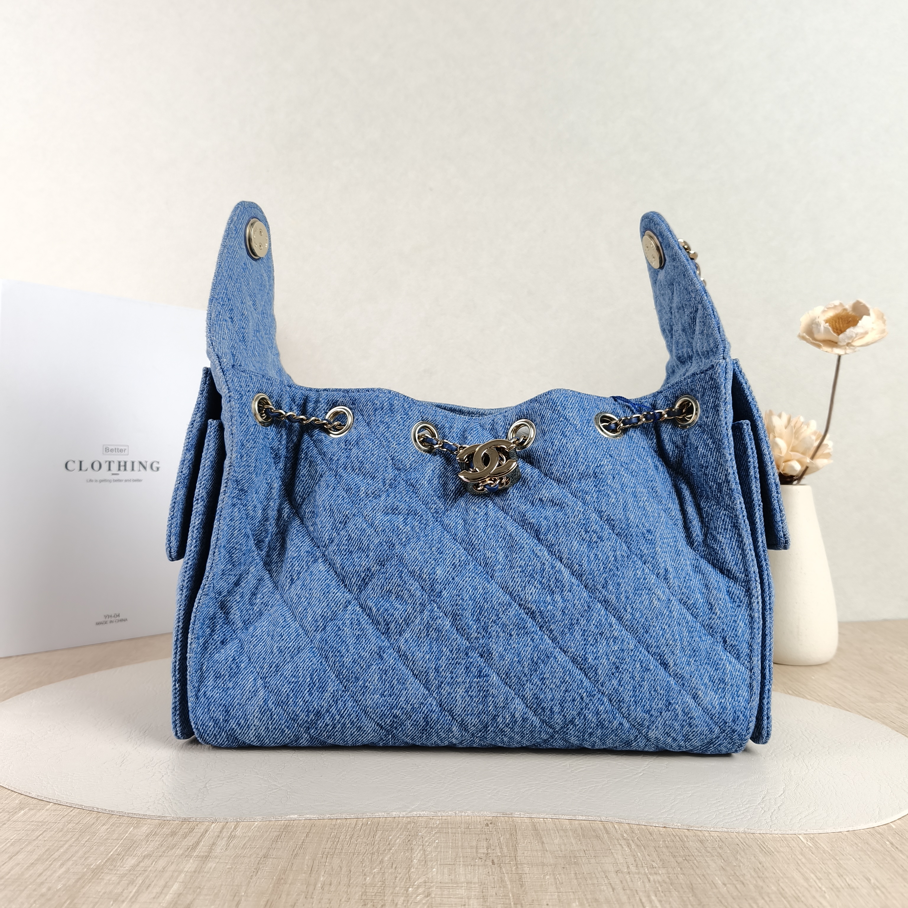 Chanel Shoulder Bag25Bag Blue Small26 × 14 × 30 cm