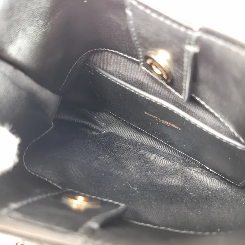 SAINT LAURENT Shoulder Bag Black Lambskin One Size 20 × 3 × 21 cm — detail view 13 of 13