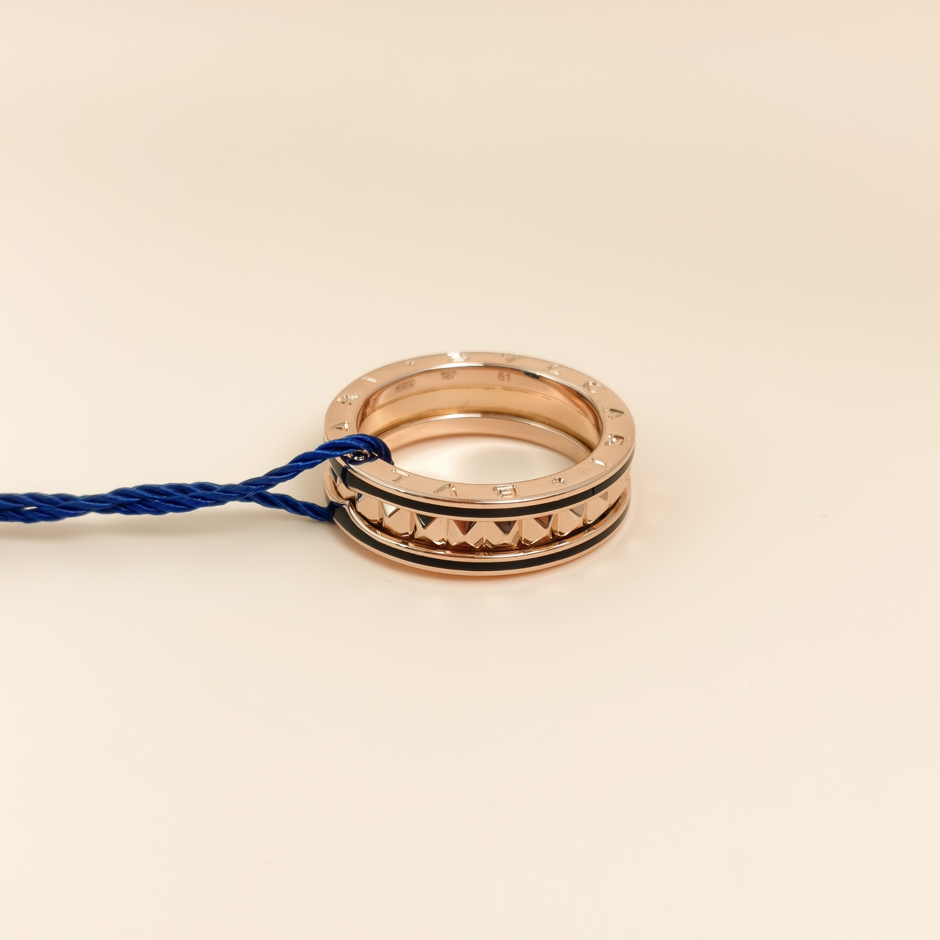 Bvlgari Ring B.zero1 Rock Collection Ring Rose Gold 18KR ose Gold One Size61 — cover view 6 of 7