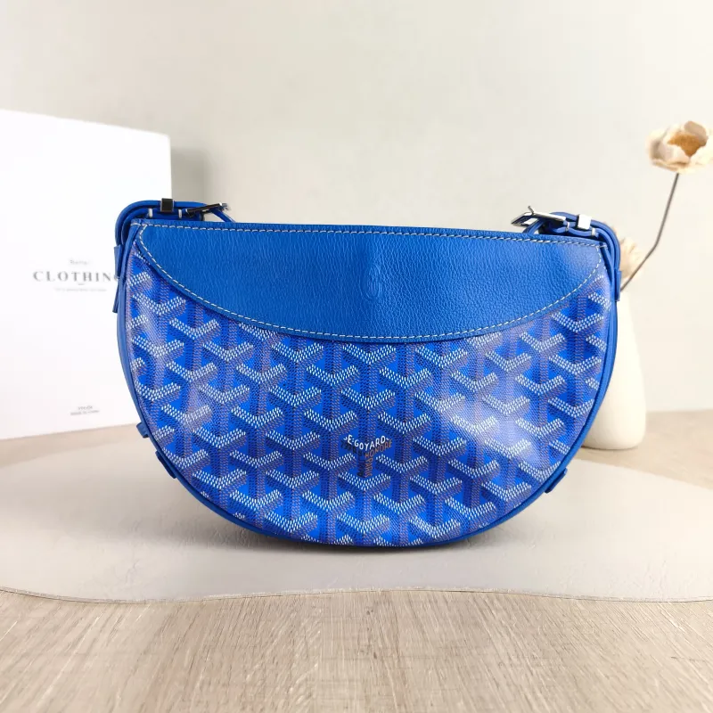 GOYARD Crossbody Bag Hirondelle Blue PVC One Size 25 × 6 × 17 cm — cover view 5 of 5