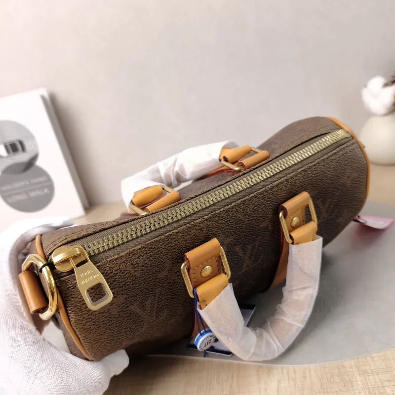 Louis Vuitton Crossbody Bag Keepall 25 Edition Brown PVC Medium 25 × 11 × 15 cm — detail view 10 of 12
