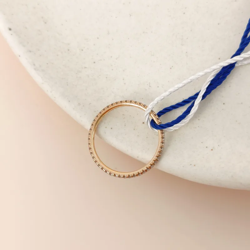 CARTIER Ring Etincelle de Pavé Diamond Ring Rose Gold Diamond18KR ose Gold One Size 51 — cover view 6 of 6