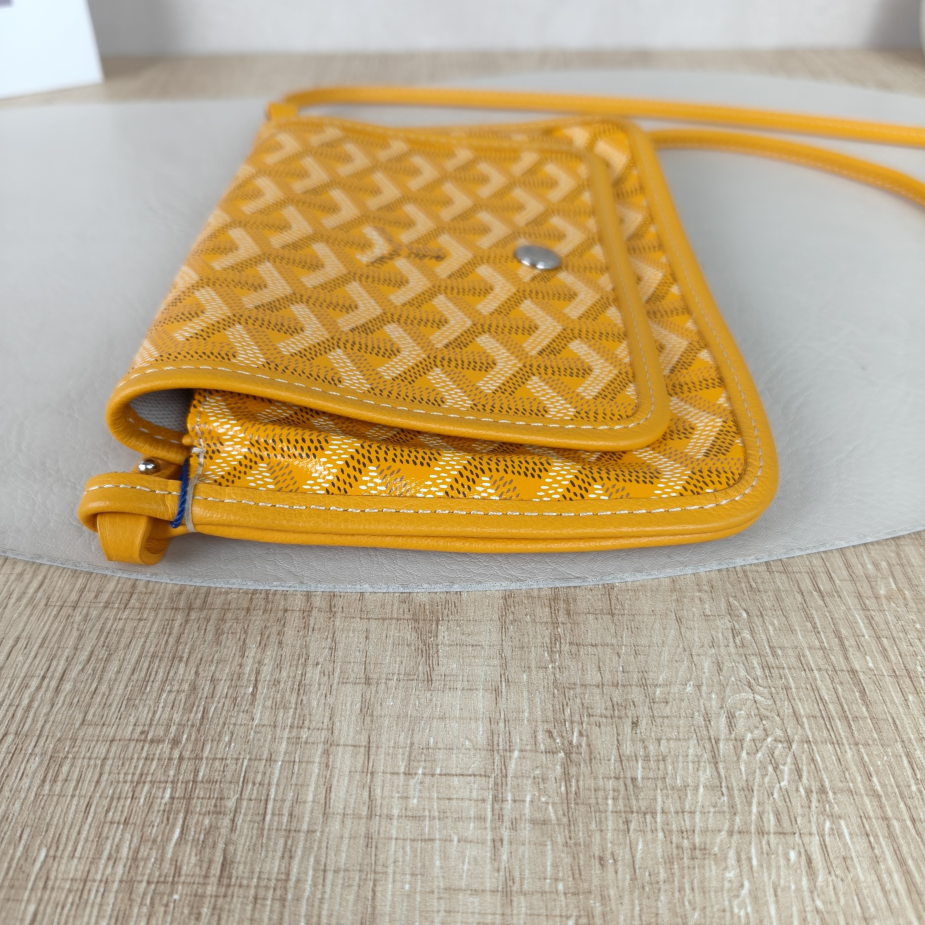 GOYARD Crossbody Bag PLUMET Yellow ine Canvasmini20.5 × 2.5 × 14 cm — cover view 15 of 15