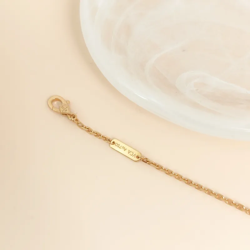 Van Cleef & Arpels Necklace Magic Alhambra Alhambra Collection Necklace Pearl · White Mother-of-Pearl18KY ellow Gold Magic Large Pendant2.6*2.6cm 9… — cover view 5 of 12