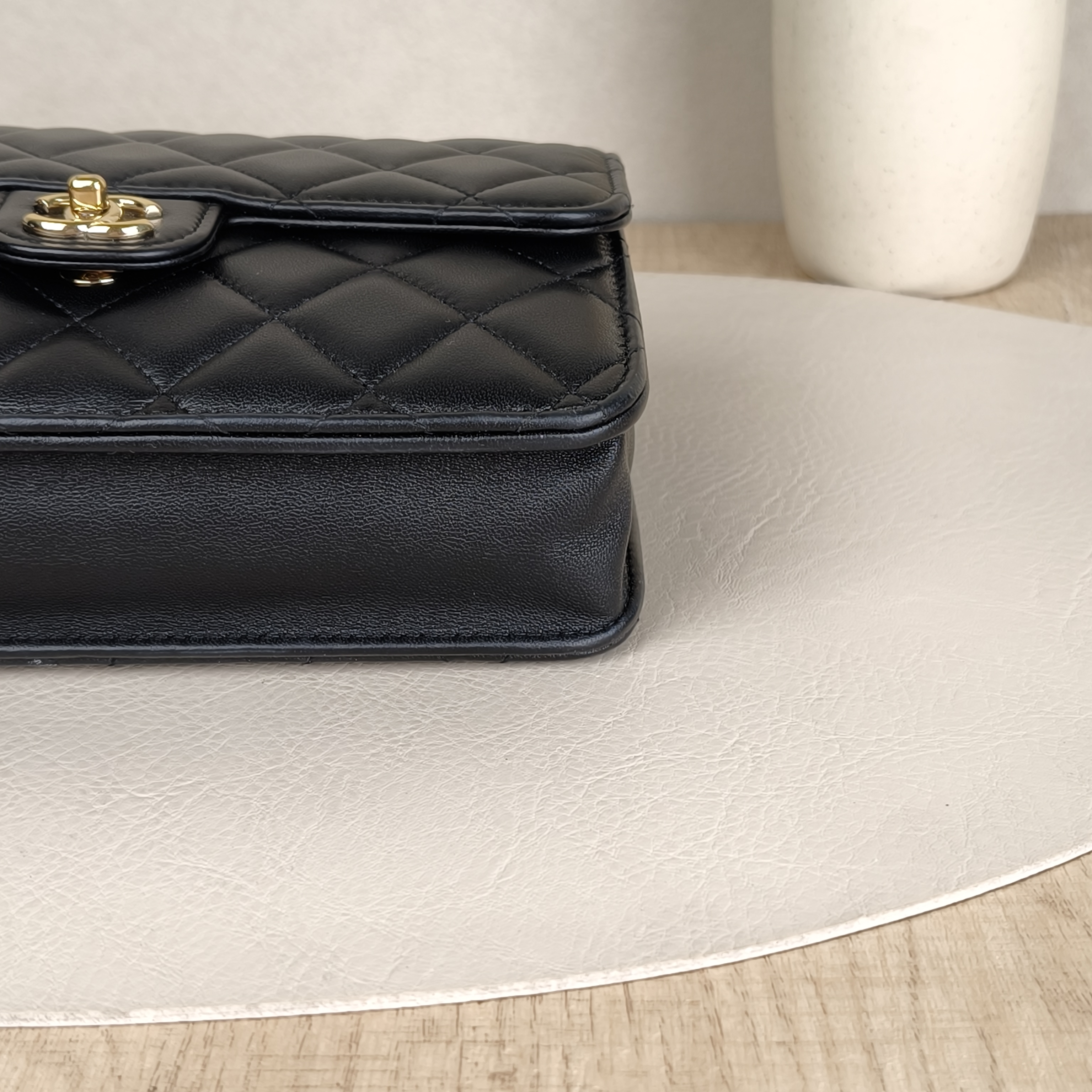 Chanel Backpack25k Backpack Black Lambskin One Size18.2 × 5 × 14 cm — cover view 6 of 9