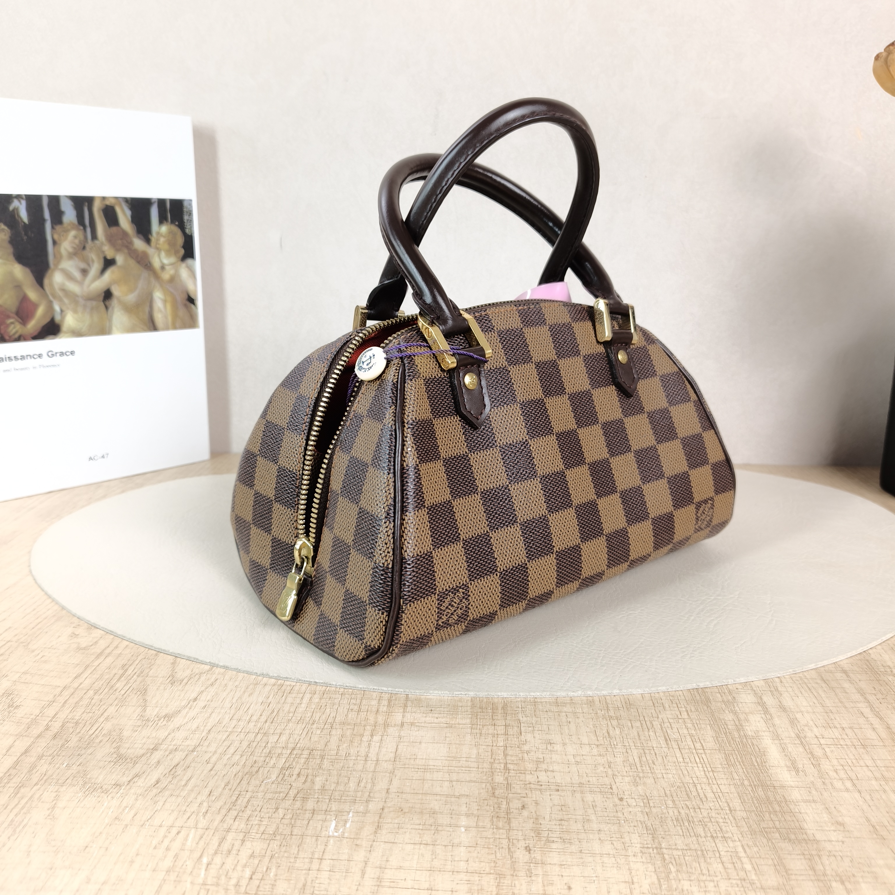 Louis Vuitton Top Handle Bag Ribera Damier Ebene PVC One Size23 × 13 × 13 cm — cover view 6 of 6