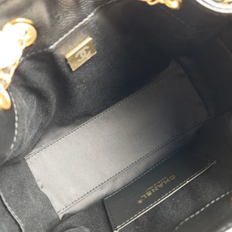 Chanel Shoulder Bag 25Bag Black Grained Calfskin Mini 20 × 12.5 × 22 cm — detail view 12 of 13