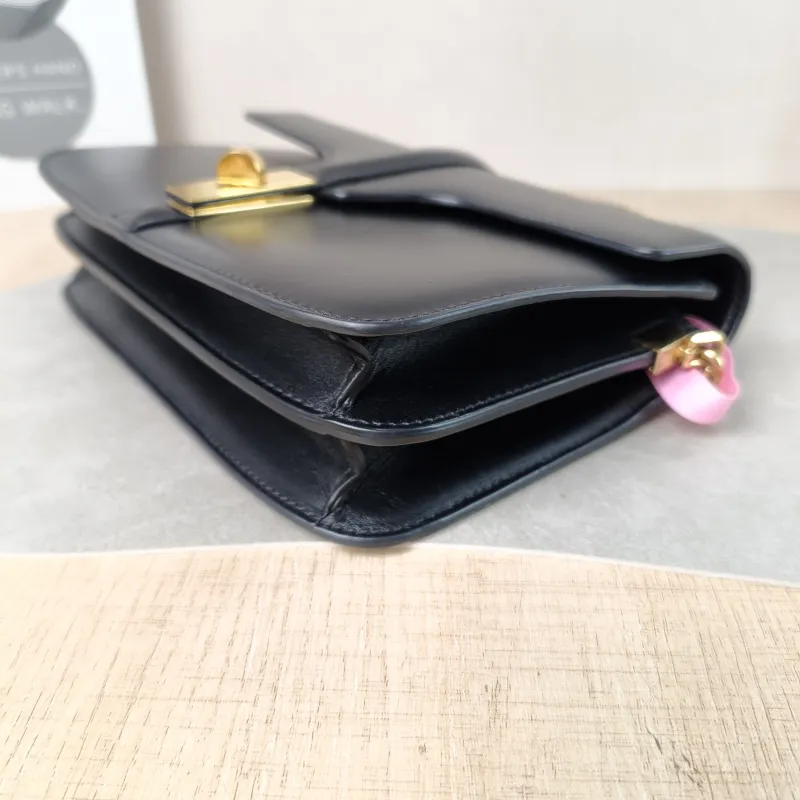 CELINE Shoulder Bag 16 Chain Bag Black Calfskin One Size 23 × 6.5 × 16 cm — detail view 2 of 13