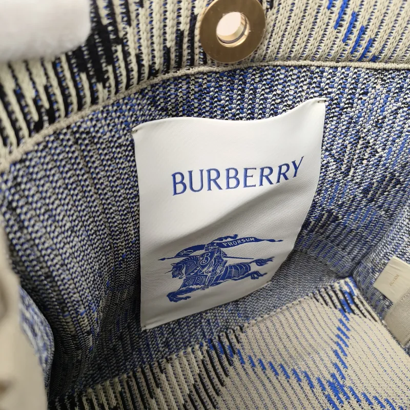 BURBERRY Top Handle Bag Tote Bag Black · Blue · Canvas One Size25 × 11 × 21 cm — detail view 17 of 18
