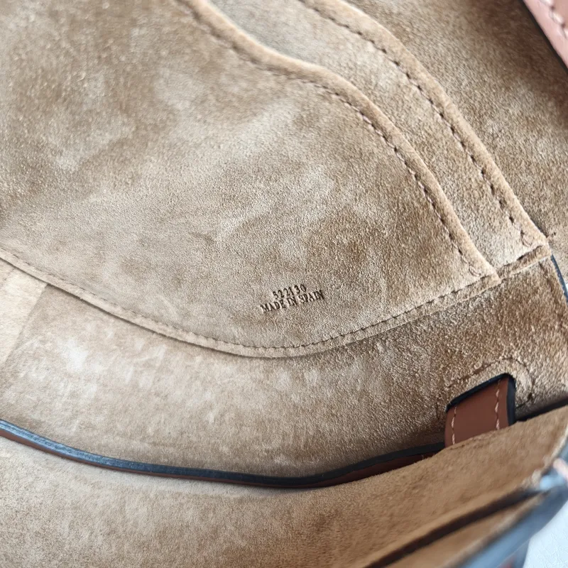 LOEWE Crossbody Bag Gate Dual Caramel Calfskin Mini 21 × 9.5 × 12.5 cm — detail view 9 of 12