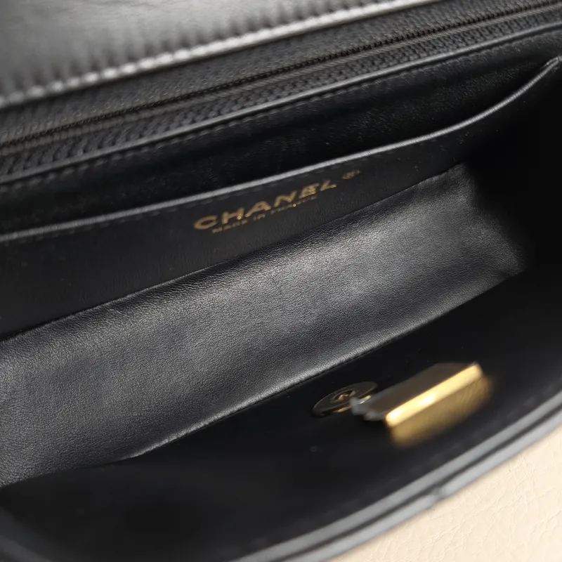 Chanel Crossbody Bag Classic Flap Large Mini CF Mini Black SL ambskin mini 20 × 6 × 12 cm — detail view 1 of 14