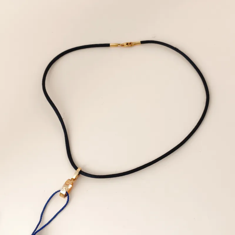 CARTIER Necklace Love Collection Necklace Black 18k One Size 38cm โ cover view 5 of 7