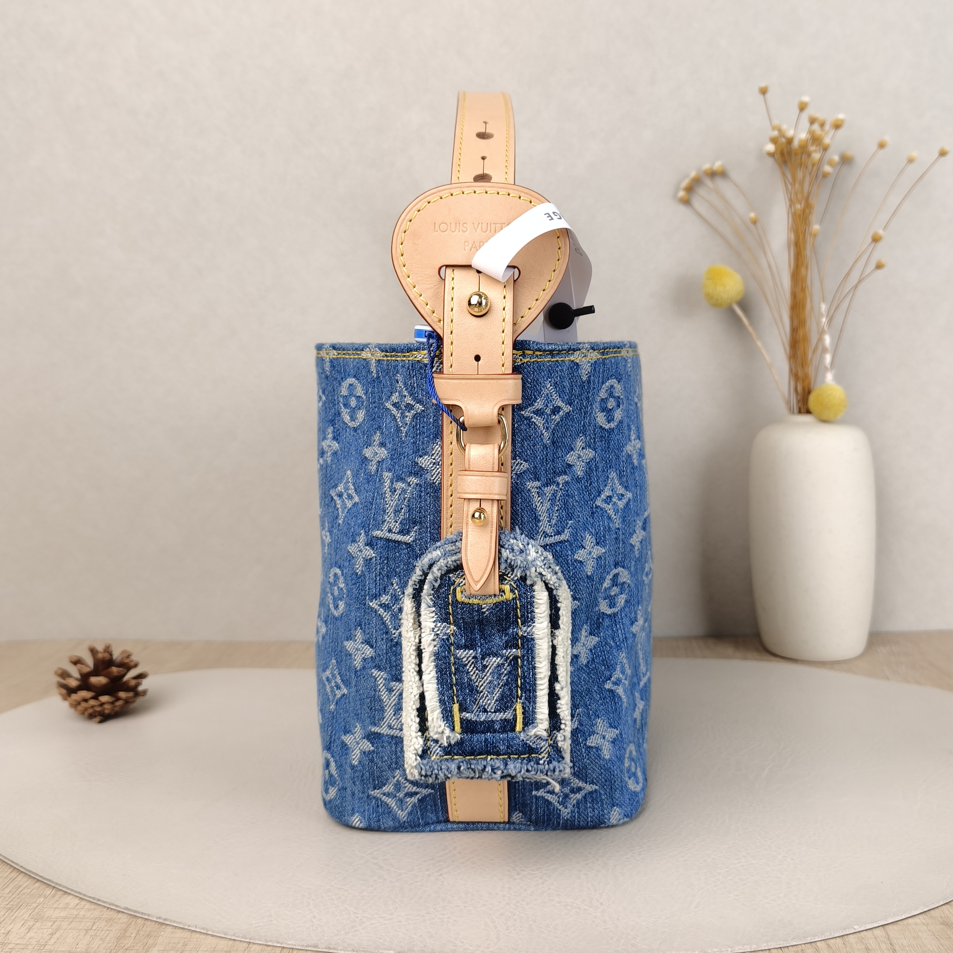 Louis Vuitton Top Handle Bag ALL IN BB Blue BB16 × 12 × 18 cm