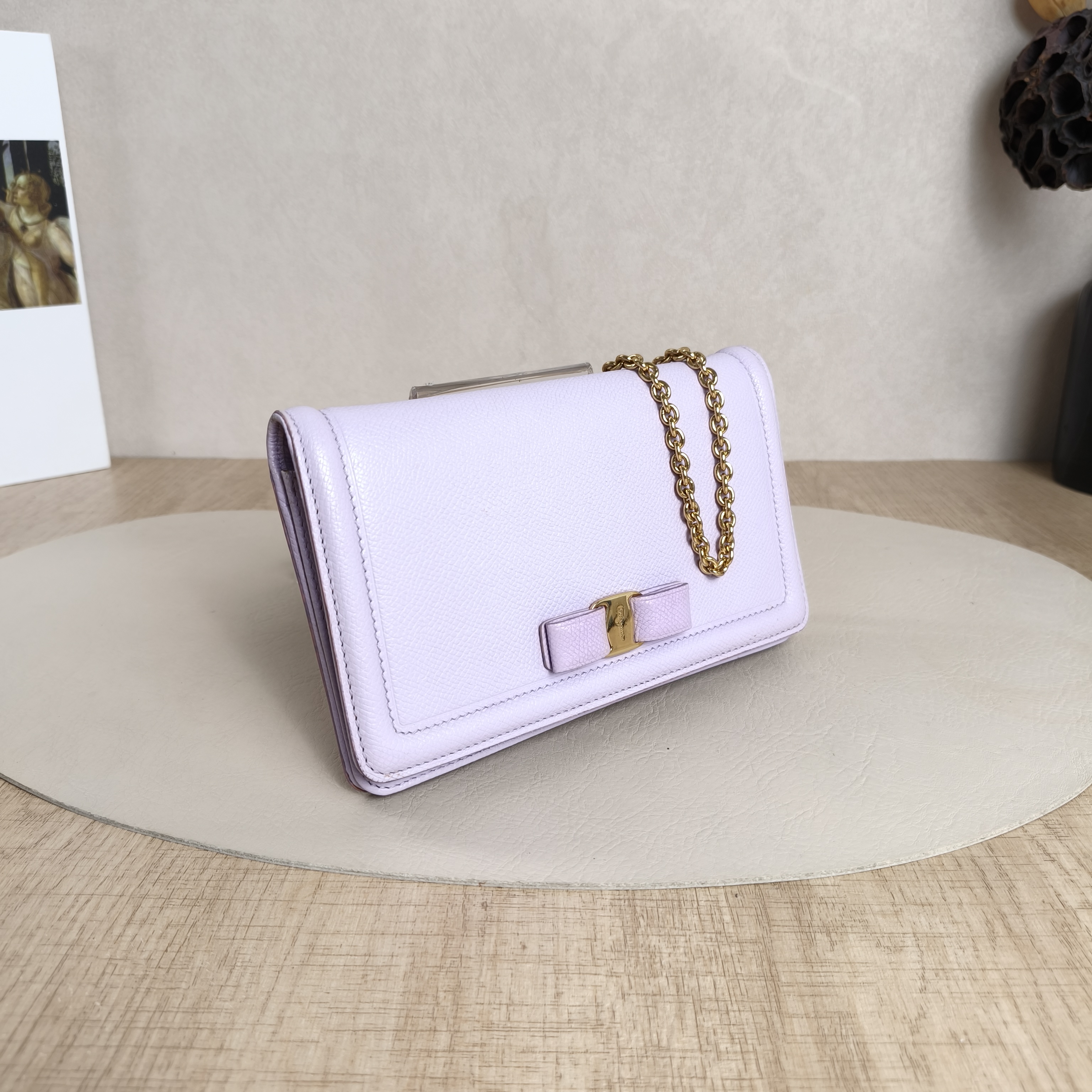 FERRAGAMO Crossbody Bag Chain Bag Calfskin One Size19 × 2 × 11 cm — cover view 6 of 10
