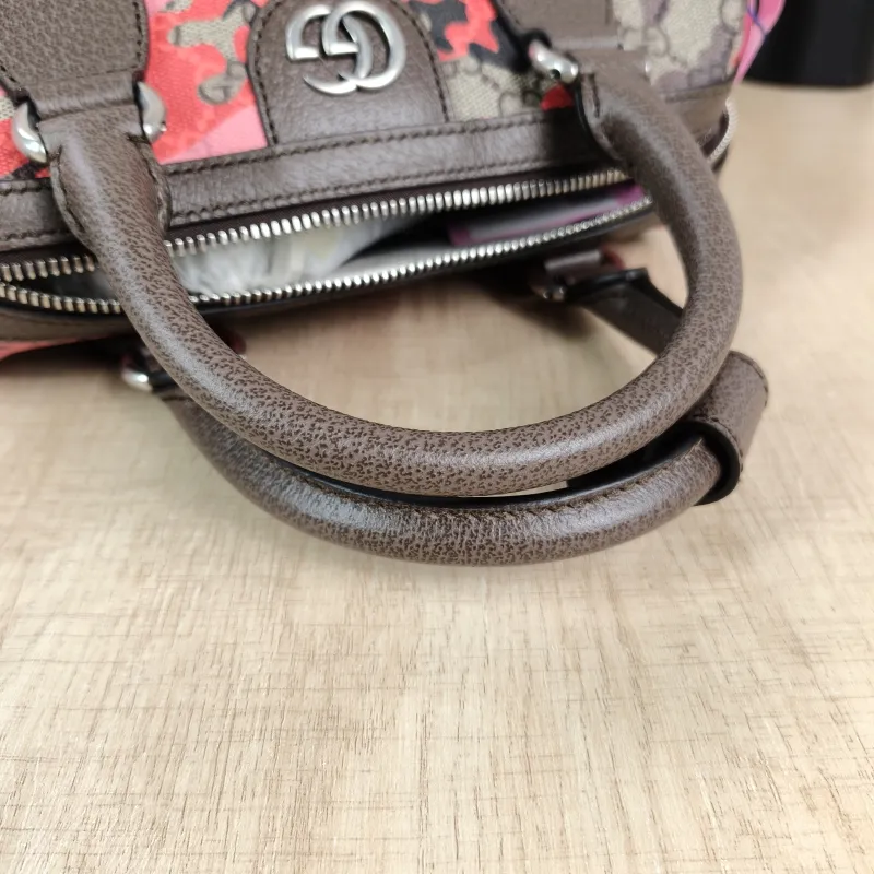 GUCCI Top Handle Bag Top Handle Bag Pink Monogram PVC Small 25 × 14 × 16 cm — detail view 9 of 11