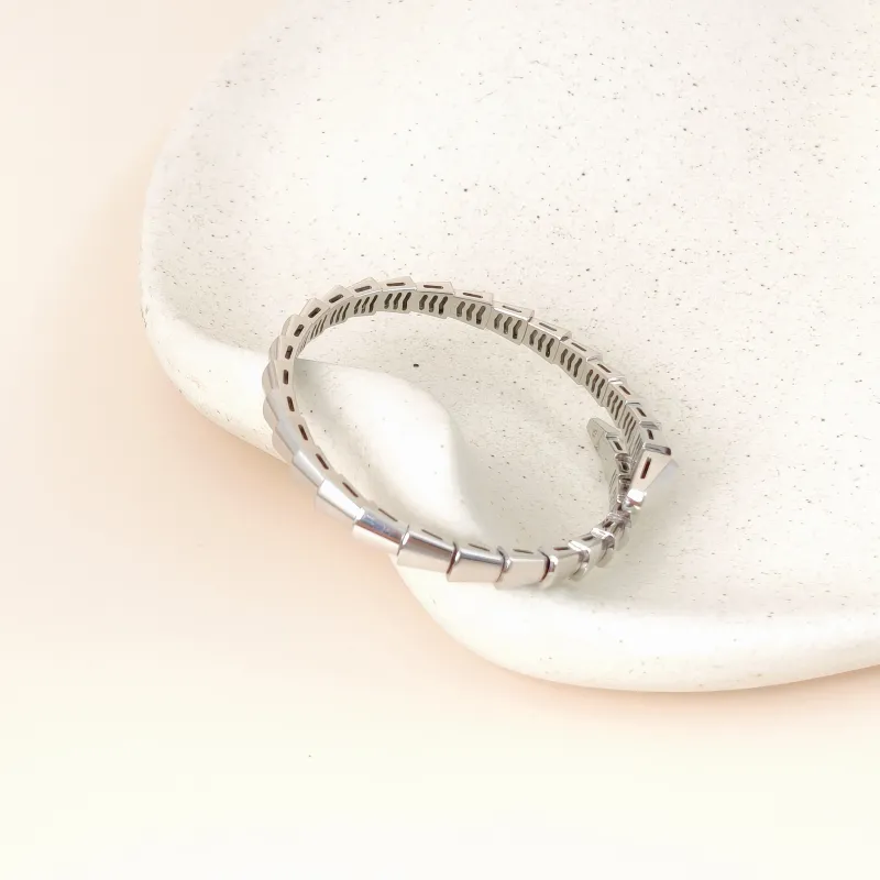 Bvlgari Bangle Serpenti Viper Collection Bangle White Gold 18KW hite Gold One Size 15 — cover view 3 of 9