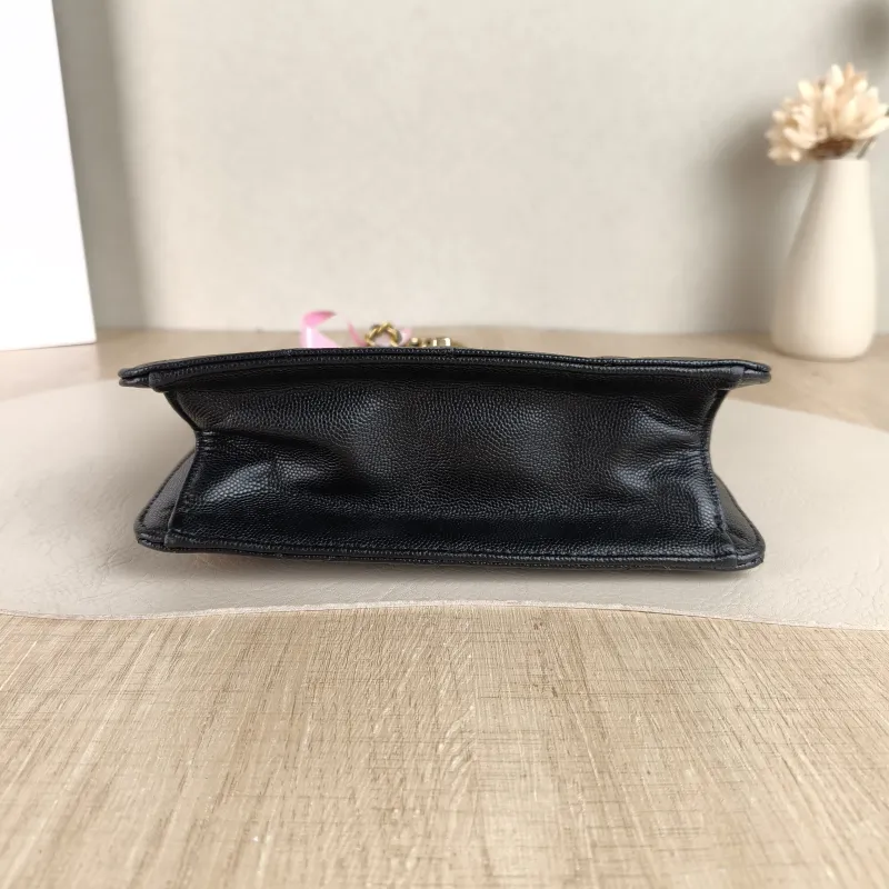 Chanel Backpack 23a Backpack Black with Gold-Tone Hardware Grained Calfskin One Size 20 × 7.5 × 21 cm — cover view 2 of 5