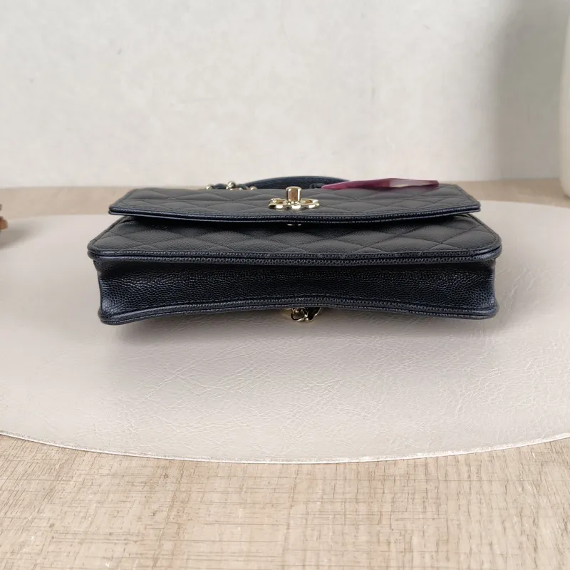 Chanel Backpack Backpack Black Grained Calfskin One Size18.2 × 5 × 14 cm — cover view 4 of 6