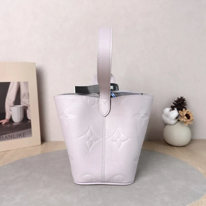 Louis Vuitton Top Handle Bag ALL IN BB Grey Calfskin BB 16 × 12 × 18 cm — cover view 3 of 6