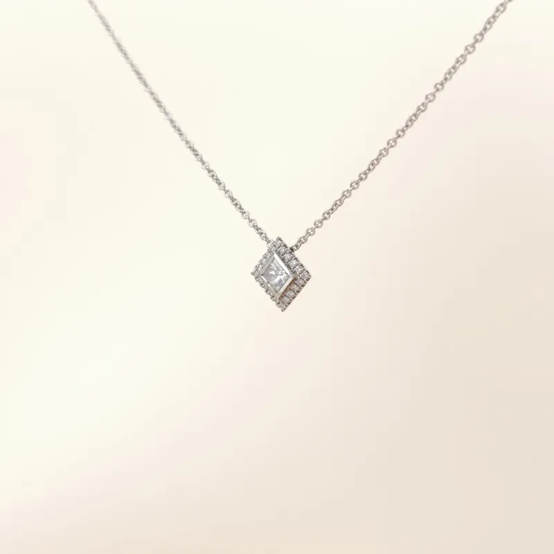 Tiffany&Co. Necklace Necklace PT950Diamond One Size41cm — cover view 5 of 10