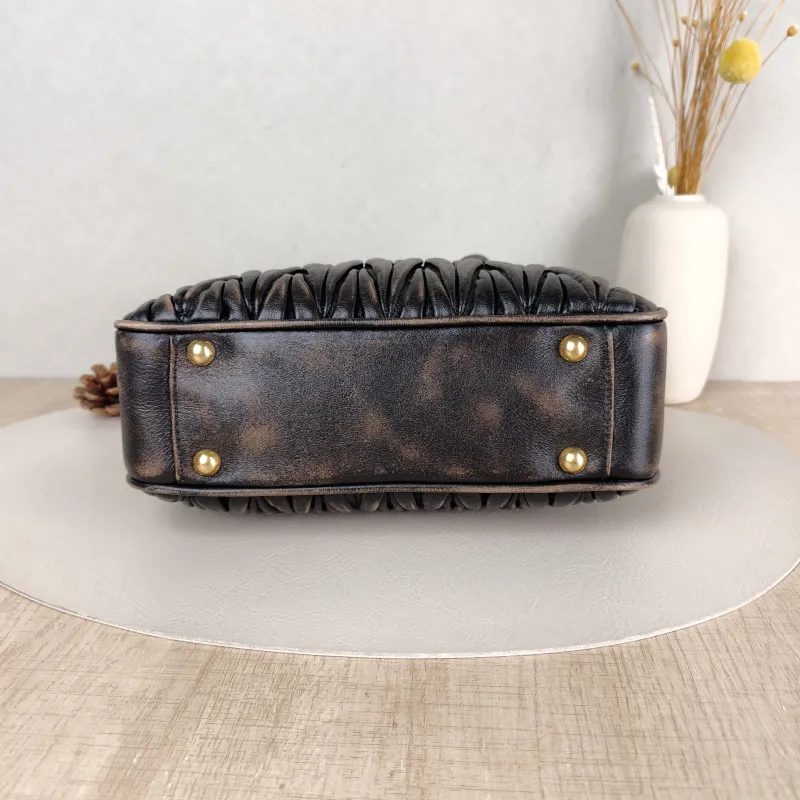 Miumiu Top Handle Bag Arcadie MatelasséCollection Edition Lambskin 25 × 8 × 15.5 cm — cover view 3 of 5