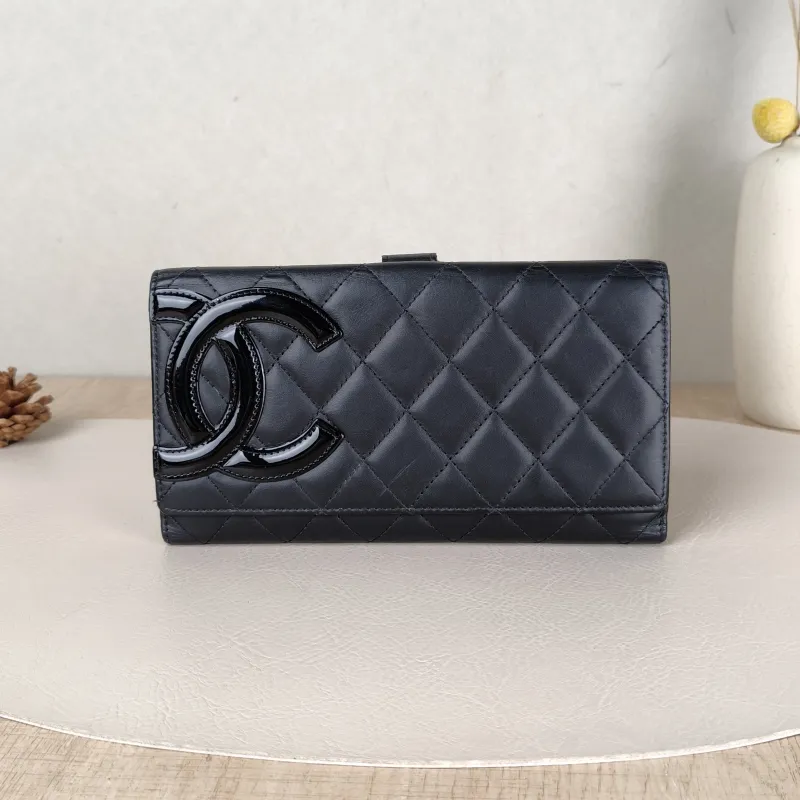Chanel Wallet Wallet Black CC alfskin Edition19 × 2 × 10 cm