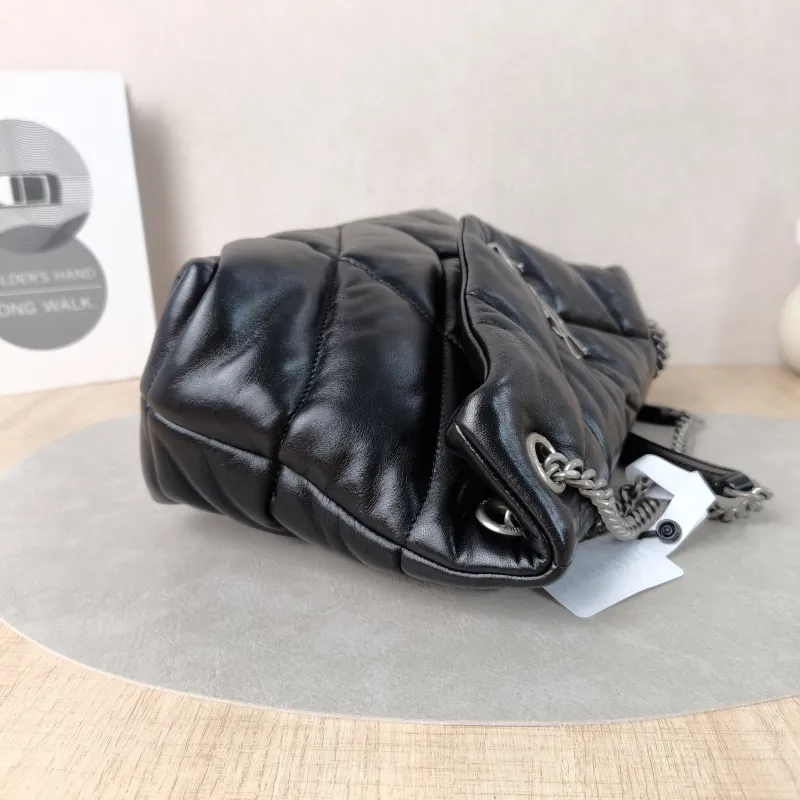 SAINT LAURENT Shoulder Bag PUFFER Black Lambskin Small29 × 11 × 17 cm — detail view 12 of 12