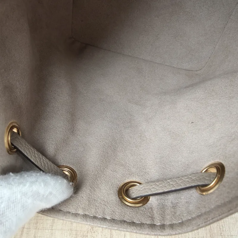 Louis Vuitton Crossbody Bag NANO NOÉ Bucket Bag Nano · White Monogram Empreinte Embossed Calfskin nano 13 × 10 × 16 cm — detail view 3 of 11