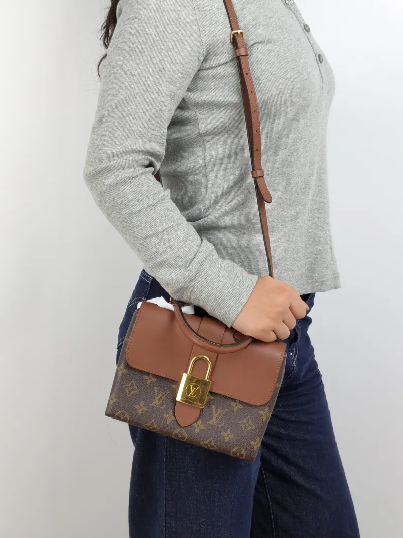 Louis Vuitton Crossbody Bag Locky BB Caramel PVC BB 20 × 7.5 × 16 cm — on-model view 2 of 3