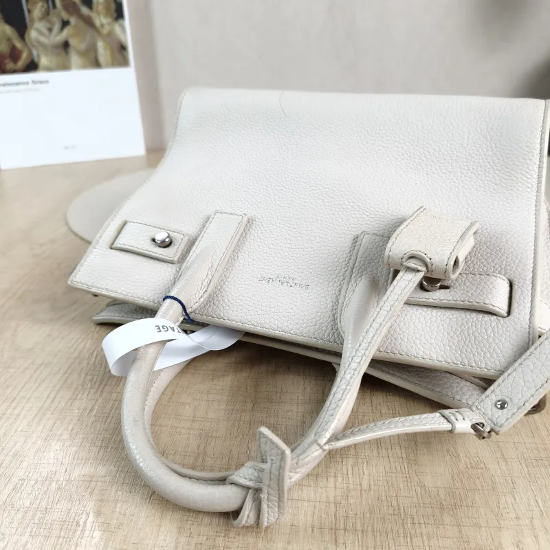 SAINT LAURENT Top Handle Bag SAC DE JOUR White Calfskinnano22 × 11 × 17.5 cm — detail view 7 of 12
