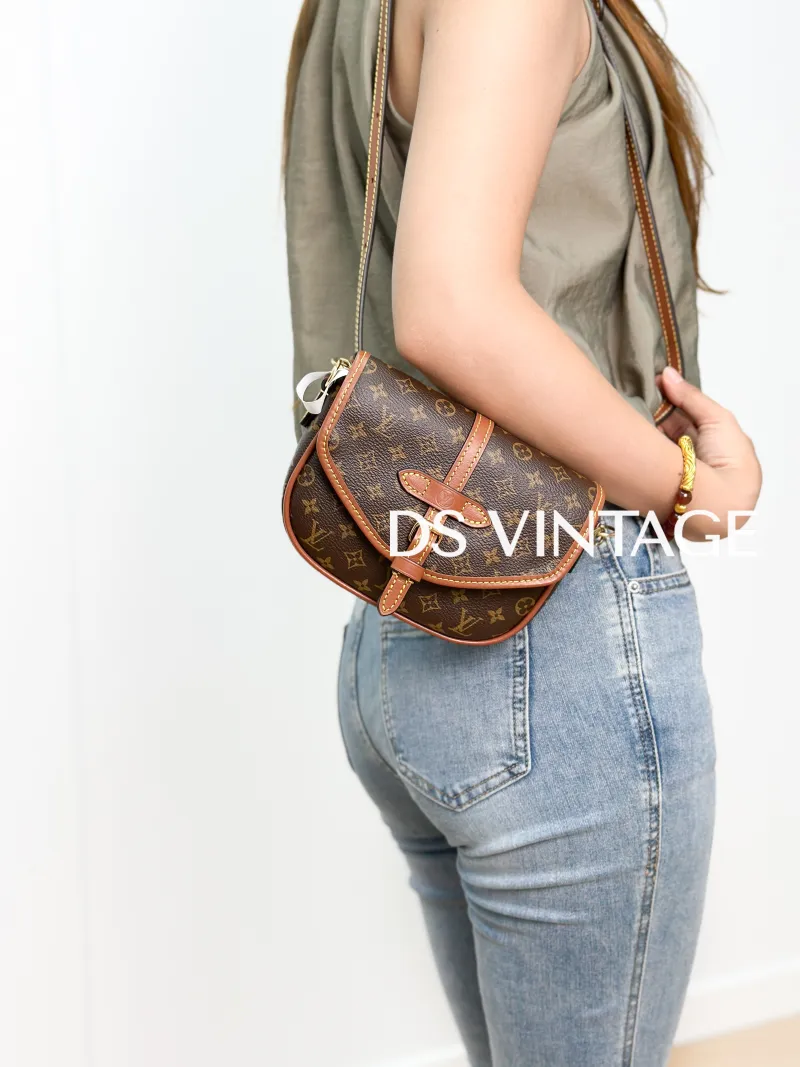 Louis Vuitton Crossbody Bag SOLO Monogram PVC One Size 16 × 4 × 12 cm Shoulder Strap — on-model view 2 of 3