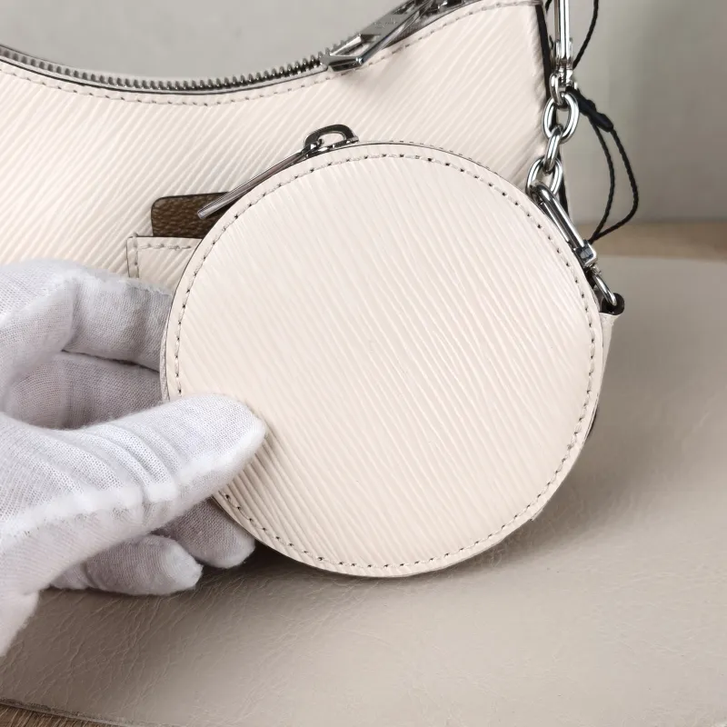 Louis Vuitton Shoulder Bag MARELLINI White Epi Embossed Calfskinmini19 × 6.5 × 13.5 cm — detail view 9 of 13
