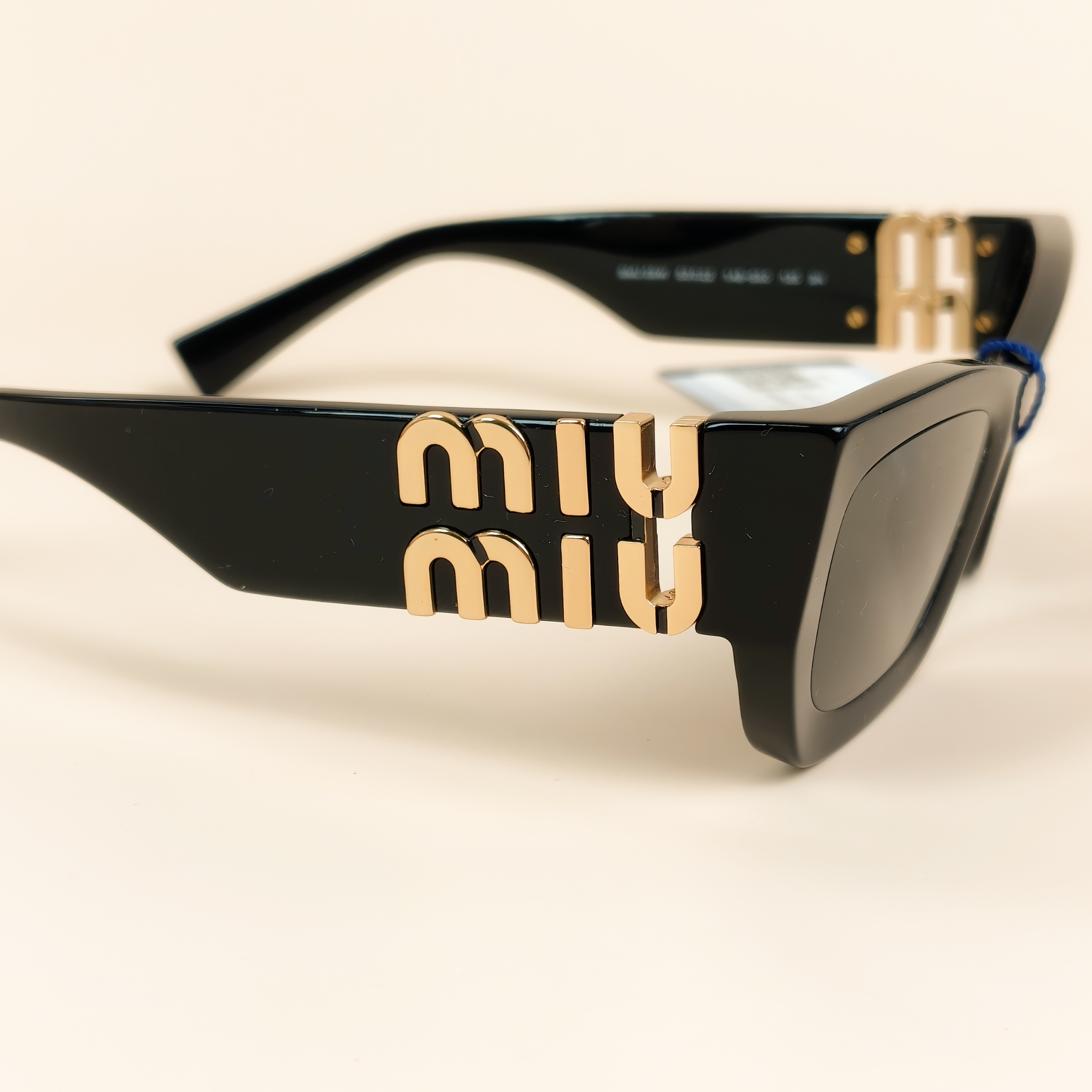 Miumiu Eyewearlogo Black PVC One Size — cover view 9 of 9
