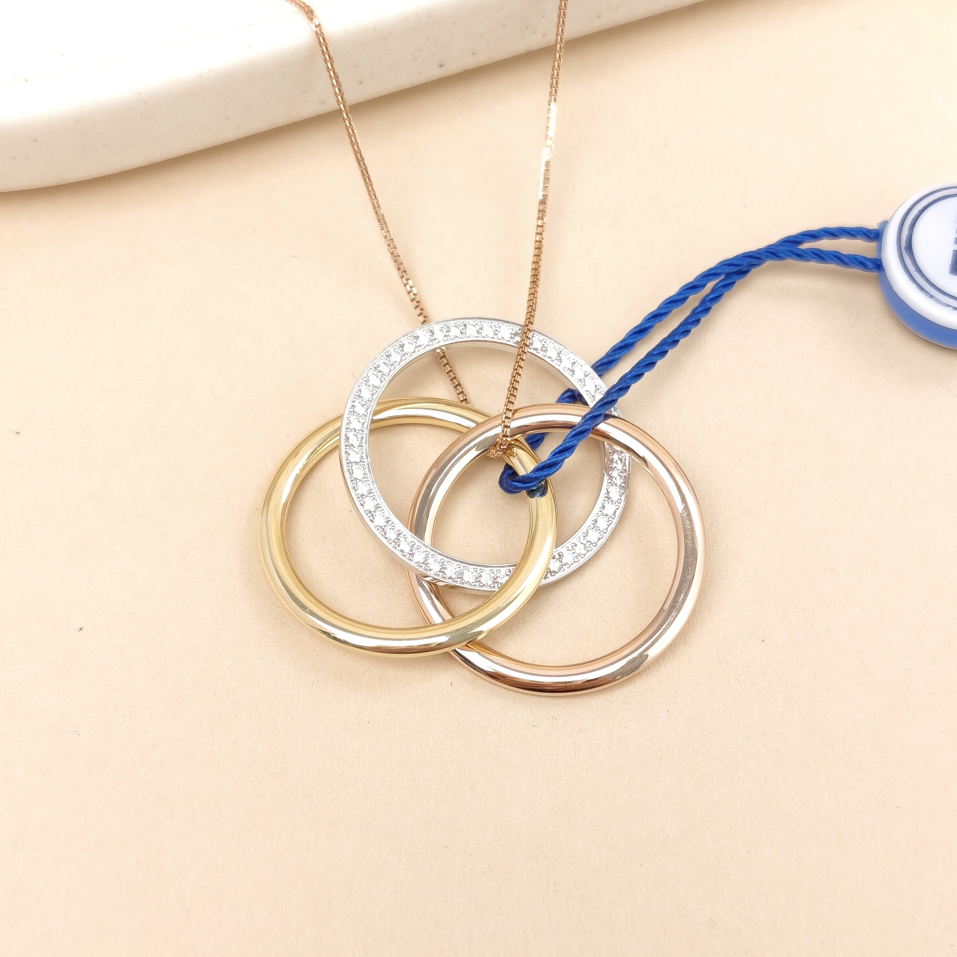 CARTIER Necklace Trinity White Gold Yellow Gold Rose Gold18KW hite Gold Yellow Gold Rose Gold One Size — cover view 7 of 9