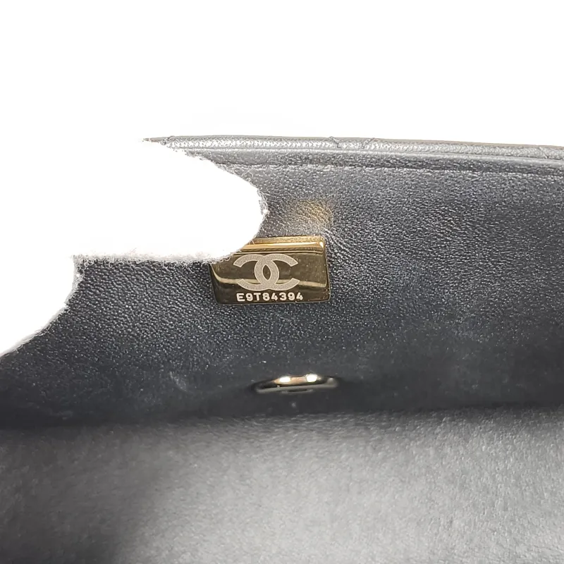 Chanel Crossbody Bag cf mini Edition Black Lambskin mini 20 × 6 × 12 cm — detail view 7 of 16