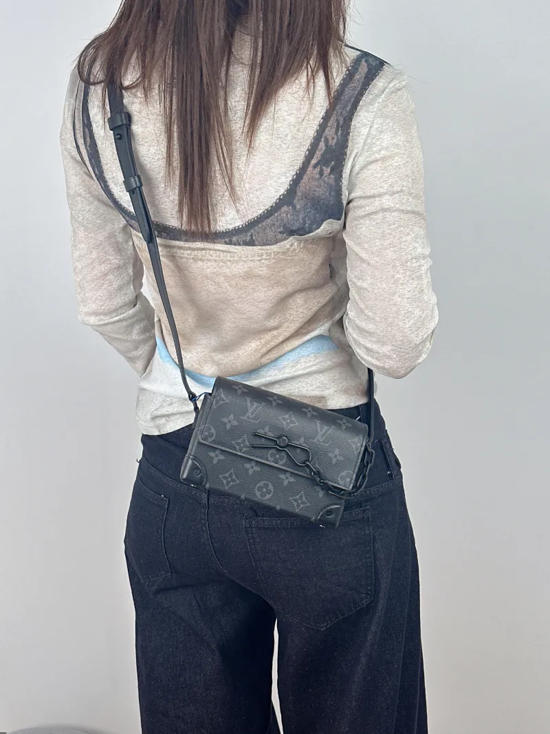 Louis Vuitton Crossbody Bag Steamer Box Monogram PV Cmini18 × 6.5 × 11 cm — on-model view 2 of 2