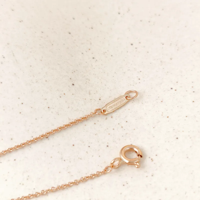 Tiffany&Co. Necklace Keys Collection Pavé Diamond Necklace Pendant Rose Gold Diamond18KR ose Gold One Size45cm — cover view 2 of 13