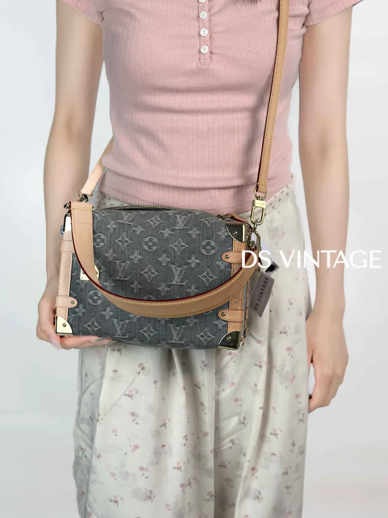 Louis Vuitton Crossbody Bag Side Trunk Box Grey Medium23.5 × 8.5 × 16 cm — on-model view 1 of 1