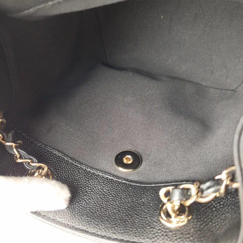 Chanel Backpack duma Black Grained Calfskin Small 18 × 9.5 × 19 cm — detail view 4 of 12