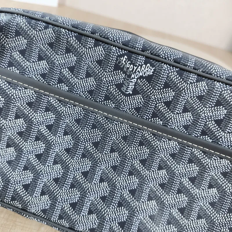 GOYARD Crossbody Bag Cap Vert Camera Bag Grey PVC Small 22 × 6.5 × 13 cm — detail view 2 of 10
