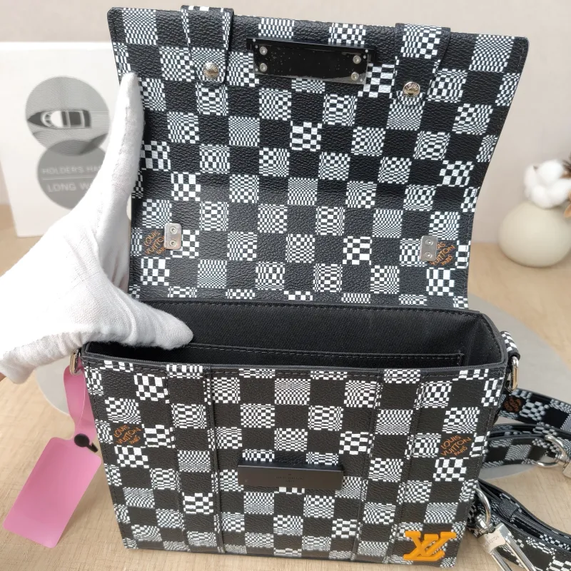 Louis Vuitton Crossbody Bag Flap Soft Trunk Messenger Bag Colorblock PVC One Size 20 × 5.5 × 16 cm — detail view 7 of 12