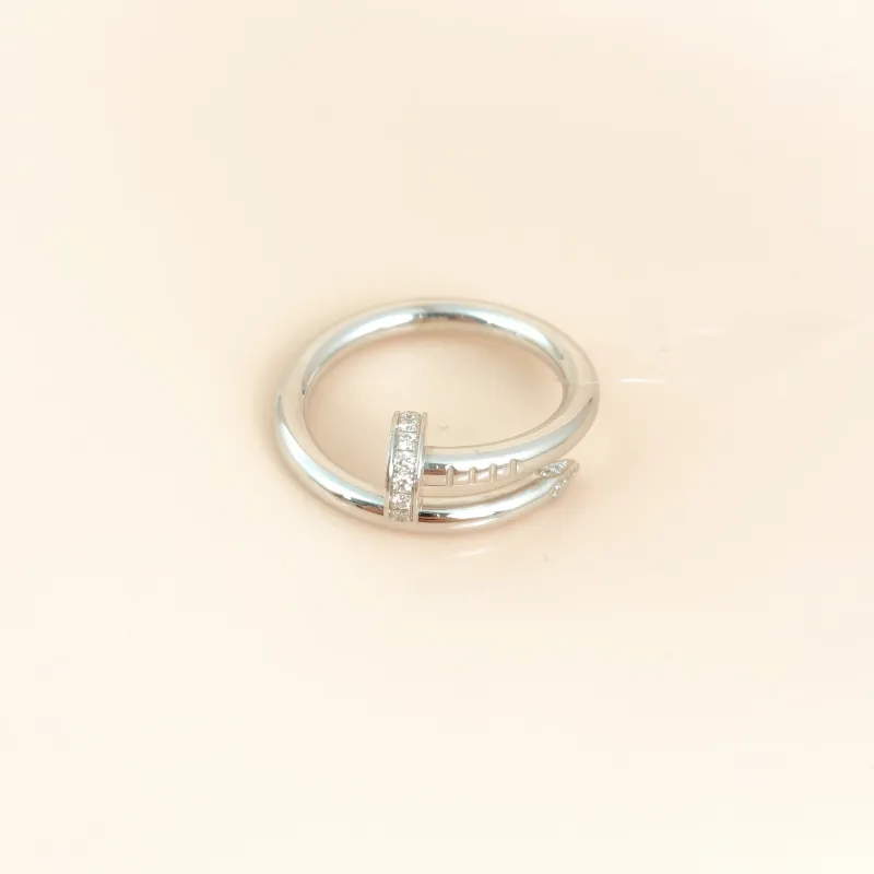 CARTIER Ring Juste un Clou Ring White Gold Diamond18KW hite Gold Edition 56