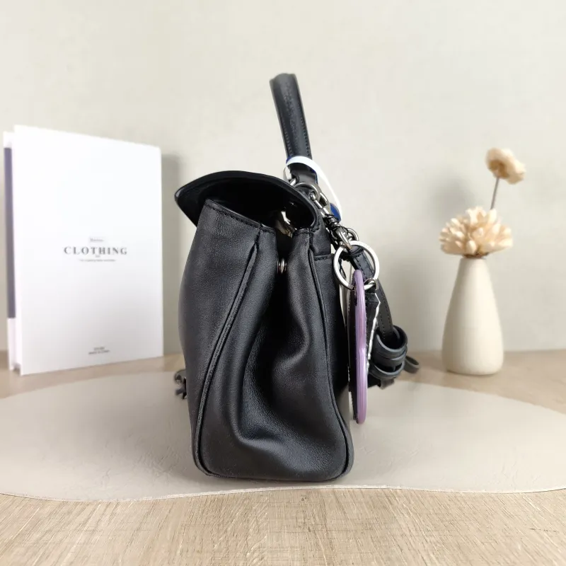 BALENCIAGA Crossbody Bag RODEO Black Calfskin Mini 23 × 10 × 17 cm — detail view 3 of 12