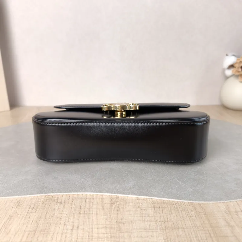 CELINE Crossbody Bag teen lola Crossbody Bag Black Calfskin One Size 20 × 5 × 11.5 cm — cover view 2 of 5