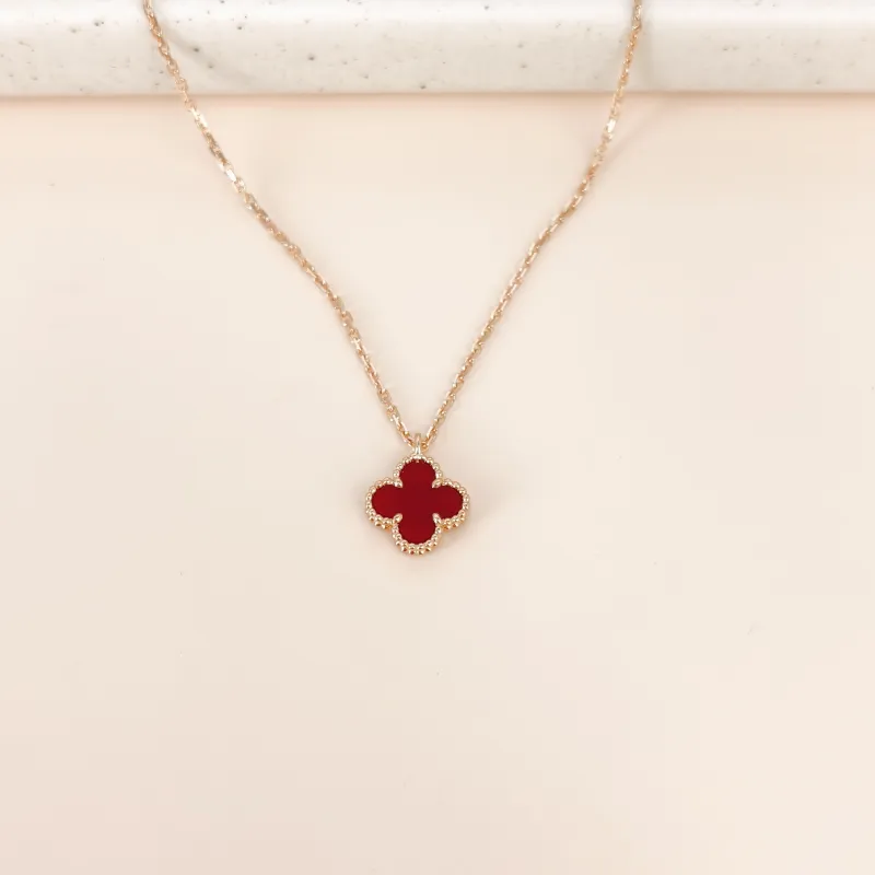 Van Cleef & Arpels Necklace Alhambra 18KR ose Gold Sweet Mini39cm — cover view 5 of 8