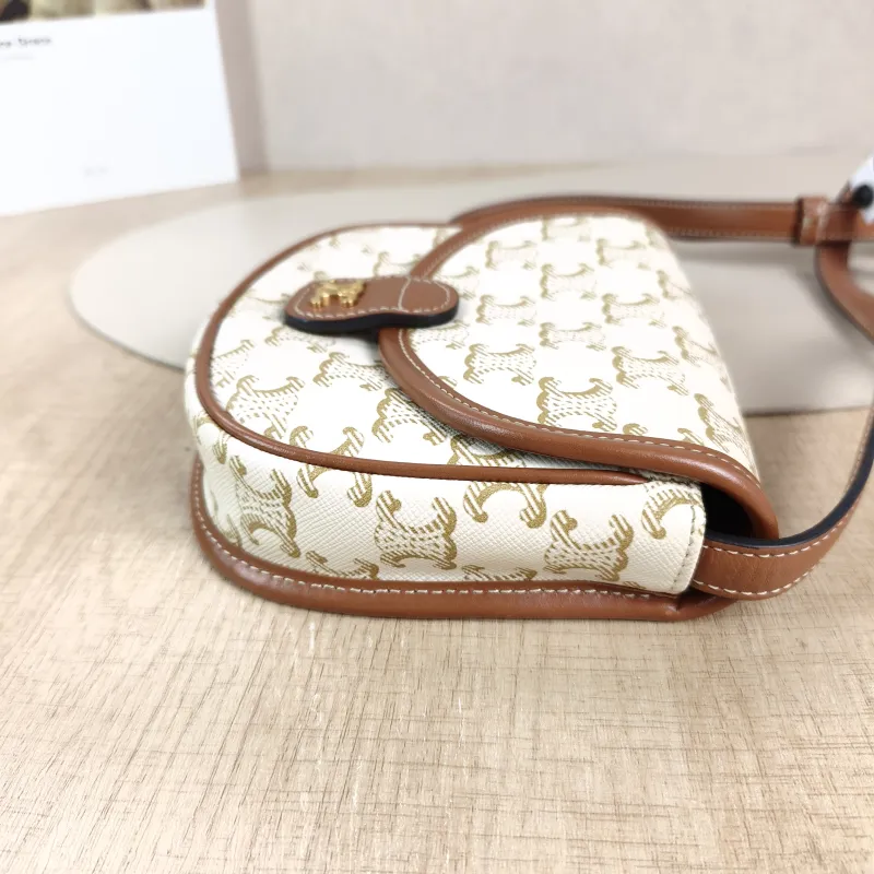 CELINE Crossbody Bag BESACE White PVC Mini 15 × 4 × 11 cm — detail view 3 of 12