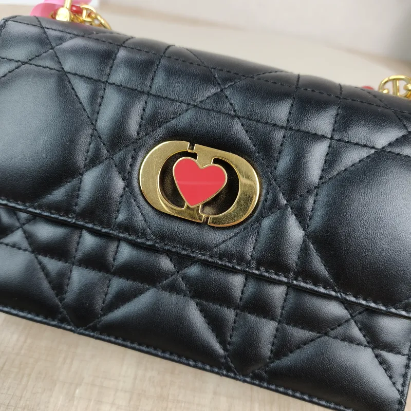 DIOR Crossbody Bag Miss Caro Chain Bag Black Lambskinmini18 × 5.5 × 12 cm — detail view 3 of 11