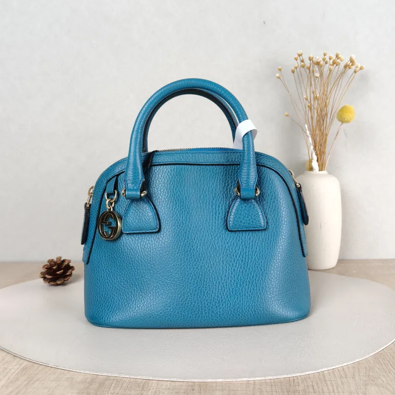 GUCCI Crossbody Bag Crossbody Bag Blue Calfskin One Size24 × 12 × 18 cm